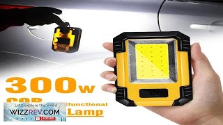 4000MaH Rechargeable Work Light 30W Super Bright COB Flashlight With Magnetic Portable Review [upl. by Agle86]