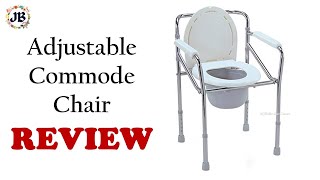 Commode Chair  Foldable Height Adjustable Commode Chair [upl. by Kiel]