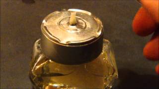 self made simple oil lamp powered with colza oil  Einfache Öllampe selbst gebastelt [upl. by Youlton]