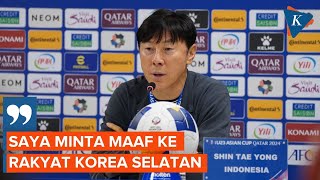 Shin Taeyong Minta Maaf Usai Mengalahkan Negaranya Sendiri di Piala Asia U23 2024 [upl. by Aniri540]