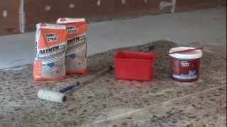 DUROSTICK MICROCEMENT PRESSED CEMENT SCREED OVER MOSAIC FLOOR [upl. by Sheline]