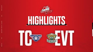 TriCity Americans at Everett Silvertips 324  WHL Highlights 202324 [upl. by Solim]