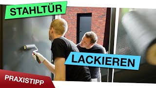 So lackierst du eine Stahltür richtig [upl. by Neerol366]