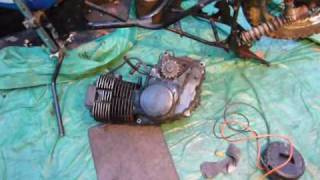 Suzuki SP400 Trail bike rebuild Part 2 [upl. by Riebling2]