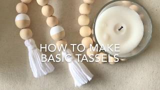 How To Make Basic Tassels [upl. by Naamana271]