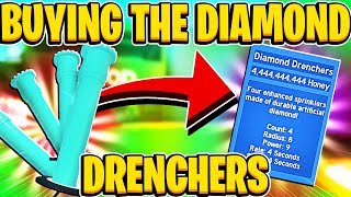 Finally Buying The Diamond Drenchers In Roblox Bee Swarm Simulator [upl. by Yenettirb369]