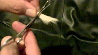 How to Rehair a Violin Bow Part 4 [upl. by Erdnaed776]