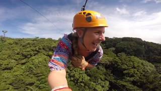 The Longest Zipline in Latin America amp Tarzan swing Costa Rica [upl. by Duyne37]