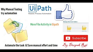 Move File Activity in Uipath  RPA [upl. by September]