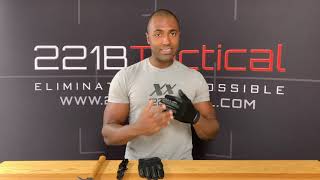 Best Tactical Gloves 2021  221B Commander Gloves Full Dexterity Cut Resistant Hard Knuckle Demo [upl. by Nuhsyar]