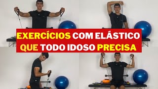 EXERCÍCIOS COM ELÁSTICOS PARA IDOSOS [upl. by Bailey]