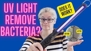 Testing Cleaning Products UV light Wand VS Bacteria [upl. by Rickey]