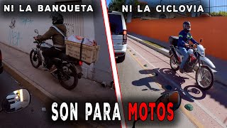 Las MOTOS NO van por Ahi  Trabajando en Uber Eats  Observaciones en Moto [upl. by Annotahs324]