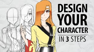 CHARACTER DESIGN  Step by Step Tutorial  Drawinglikeasir [upl. by Vergos]