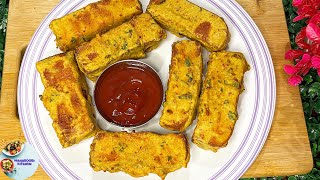 Potato Bread Pakora Recipe  Quick and Easy Snacks  Aloo Bread Pakora MK [upl. by Ydaf]