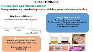 Alkaptonuria Quick Revision  NEET PG 2021 [upl. by Eilrahs110]