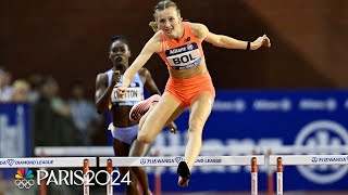 Femke Bol stays UNBEATEN with recordsmashing 400m hurdles win in Brussels  NBC Sports [upl. by Diana]