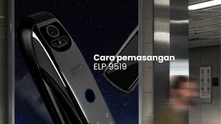 Cara pemasangan Electronic Lock 9519 [upl. by Elpmid]