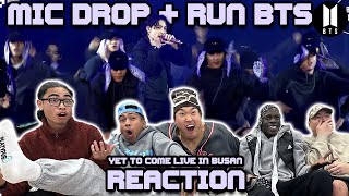 OUR FIRST BTS LIVE  BTS Yet To Come MIC Drop  Run BTS [upl. by Nirrej]