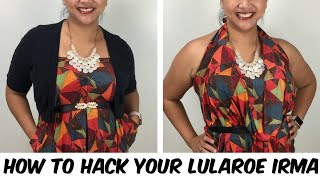 How to Style LULAROE Irma Tunic Hacks [upl. by Lorenza]