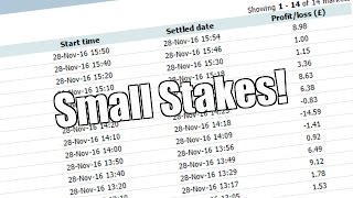 Betfair trading with small stakes [upl. by Ivets]