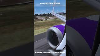 NEW iFly 738M Sunshine Coast landing shorts flightsim aviation flightsimulator msfs2020 [upl. by Eliza208]