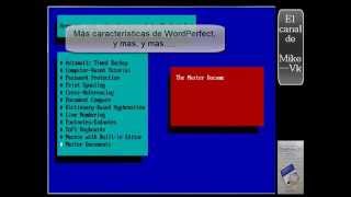 PCMsDOS   Demo WordPerfect 51   1988 WordPerfect Corporation [upl. by Kramal]