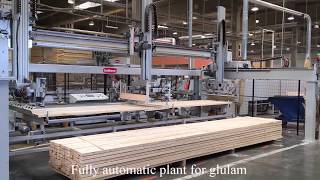 BOTTENE ENGINEERING Full automatic plant for glulam production [upl. by Irihs]