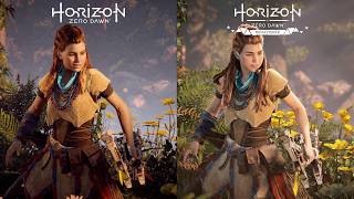 HORIZON ZERO DAWN REMASTERED COMPARISON Original vs Remastered [upl. by Duval]