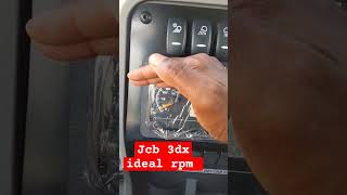 Jcb 3dx machine ka ideal RPM ✅ jcb 3dx reels shorts ytshorts viral jcblovers instagram [upl. by Asabi]