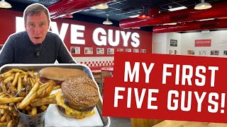 Reviewing FIVE GUYS  My FIRST TIME [upl. by Munro]