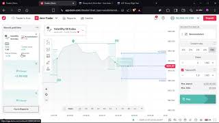 Accumulators Trading Live  Deriv Guide trading money learntradingthesimpleway [upl. by Yelknirb667]