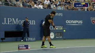 Rafael Nadal vs Denis Istomin R2 US Open 2010 HD 720p [upl. by Lozar]