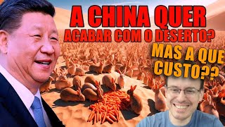 A CHINA LARGOU 1 MILHÃO DE COELHOS NO DESERTO [upl. by Nahamas291]