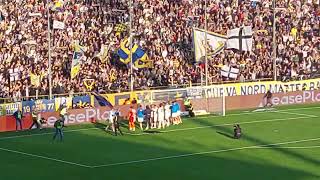 Serie B ParmaVenezia 21 saluto finale alla Curva Nord [upl. by Annaiv161]