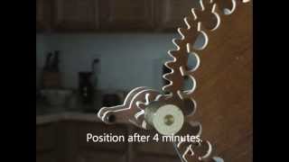 Wooden Gear Clock Remontoir Rewinder [upl. by Rehsa298]