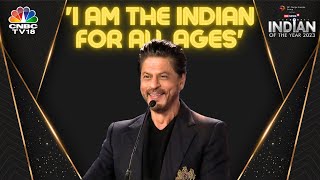 Shah Rukh Khan Gets The CNNNews18 Indian Of The Year Award  Dunki  Pathaan  Bollywood  N18V [upl. by Celesta737]