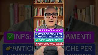 ✅ANTICIPO ricarica assegno di inclusione 👉NASPIAUUSFL bonus 100€ youtubeshorts YouTubeshorts [upl. by Auqined]