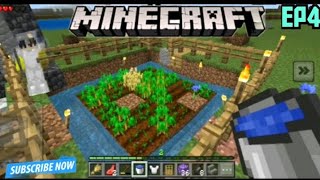 My first farm in 👨‍🌾 🚜Minecraft EP 4 minecraft viralvideos gaming [upl. by Iramaj60]