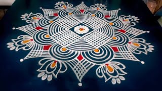 Navaratri special rangoli designs 🌺 Easy festival rangoli designs [upl. by Lecrad77]