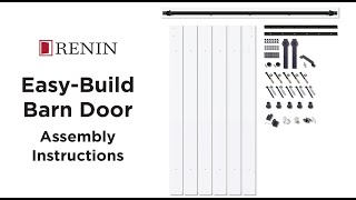 Easy Build Barn Door Installation Animation [upl. by Gross]