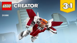 LEGO instructions  Creator  31086  Futuristic Flyer Book 3 [upl. by Fasano656]