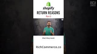 Shopify Return Reasons 3 Wrong Size Wrong Variant Wrong Fit shorts [upl. by Nylesaj]