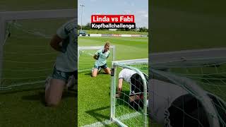 KOPFBALLCHALLENGE ⚽ 😅 Linda 🆚 Fabi [upl. by Kaitlynn]