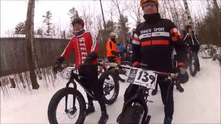 Fat Bike Race Koldwave 2017 at Snowkraft Nordic in Sturgeon Bay Door County Wisconsin Feb 4th [upl. by Retnuh90]