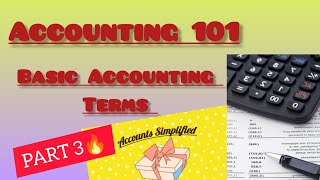 Accounting 101 Know the terms Ace the game [upl. by Yelra]