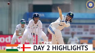 India Women vs England Women 1st Test Day 2 Highlights 2023  INDW vs ENGW 1st Test Highlights [upl. by Onitnas]