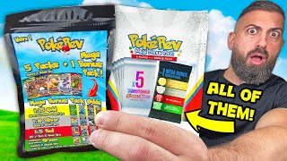 I Opened EVERY PokeRev Pack EVER MADE [upl. by Mandych]