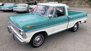 Test Drive 1969 Ford F100 Ranger SWB SOLD 14900 Maple Motors 731 [upl. by Bathulda107]