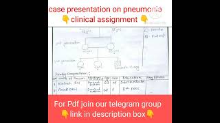 Case presentation ll assignment ll Pneumonia ll clinical assignment nursing Case presentation [upl. by Mukerji500]